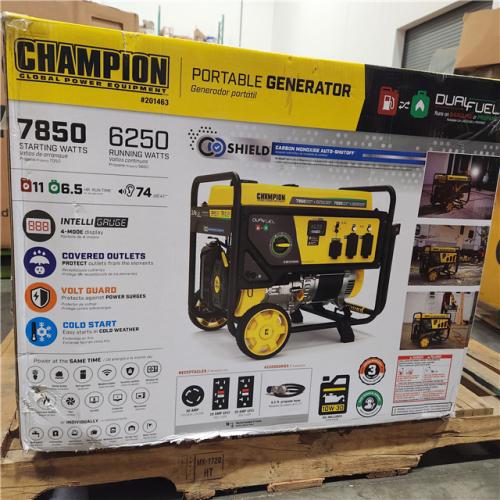 Dallas Location - As-Is Champion 201463 7850W Dual Fuel Generator