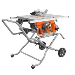 NEW! - RIDGID 15 Amp 10 in. Portable Corded Pro Jobsite Table Saw with Stand