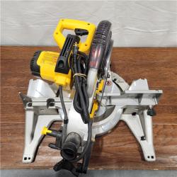 AS-IS  DEWALT 15 Amp Corded 10 in. Compound Single Bevel Miter Saw