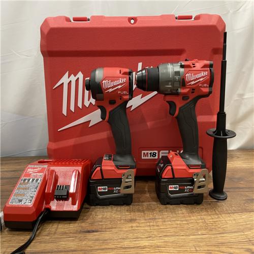 AS-IS Milwaukee M18 FUEL Brushless Cordless Hammer Drill and Impact Driver (2-Tool) Combo Kit