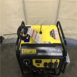 California AS-IS Champion 4550/3650-Watt Electric Start Gas and Propane Dual Fuel Powered RV Ready Portable Generator