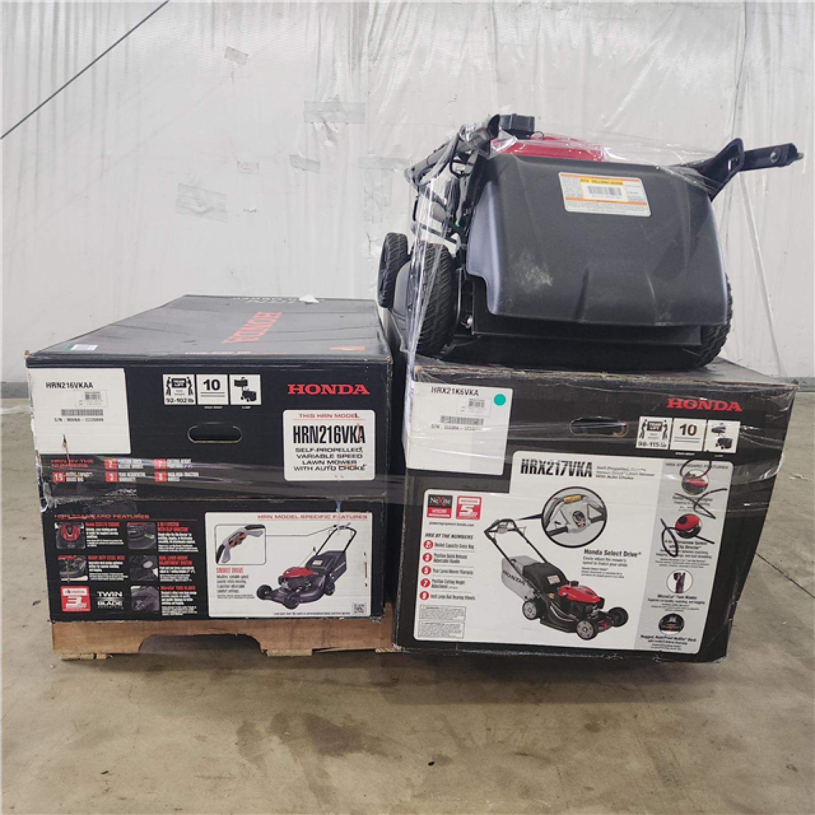 Houston Location - AS-IS (3 Qty) Honda HRN Lawn Mower