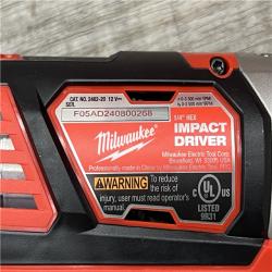 AS-IS MILWAUKEE M12 12V Lithium-Ion Cordless Combo Kit (5-Tool) with Two 1.5Ah Batteries, Charger & Tool Bag