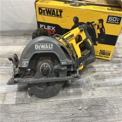 AS-IS DEWALT FLEXVOLT 60V MAX Cordless Brushless 7-1/4 in. Wormdrive Style Circular Saw (Tool Only)