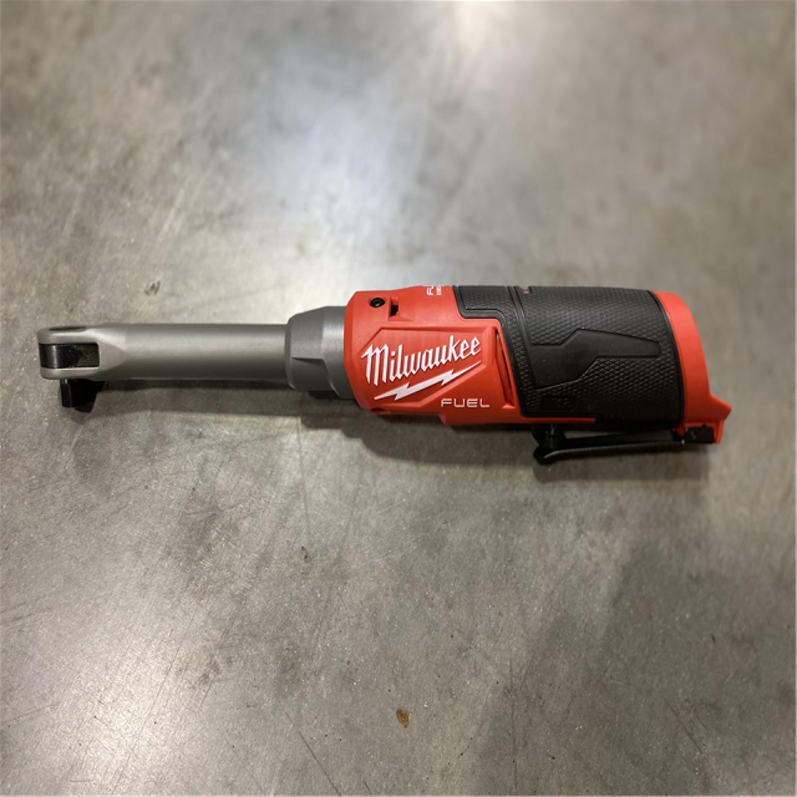 AS-IS - Milwaukee M12 FUEL 12V Lithium-Ion Brushless Cordless 3/8 in. Extended Reach High Speed Ratchet (Tool Only)