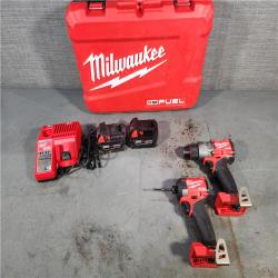 HOUSTON LOCATION - AS-IS Milwaukee M18 FUEL 18V Lithium-Ion Brushless Cordless Hammer Drill and Impact Driver Combo Kit (2-Tool) with 2 Batteries