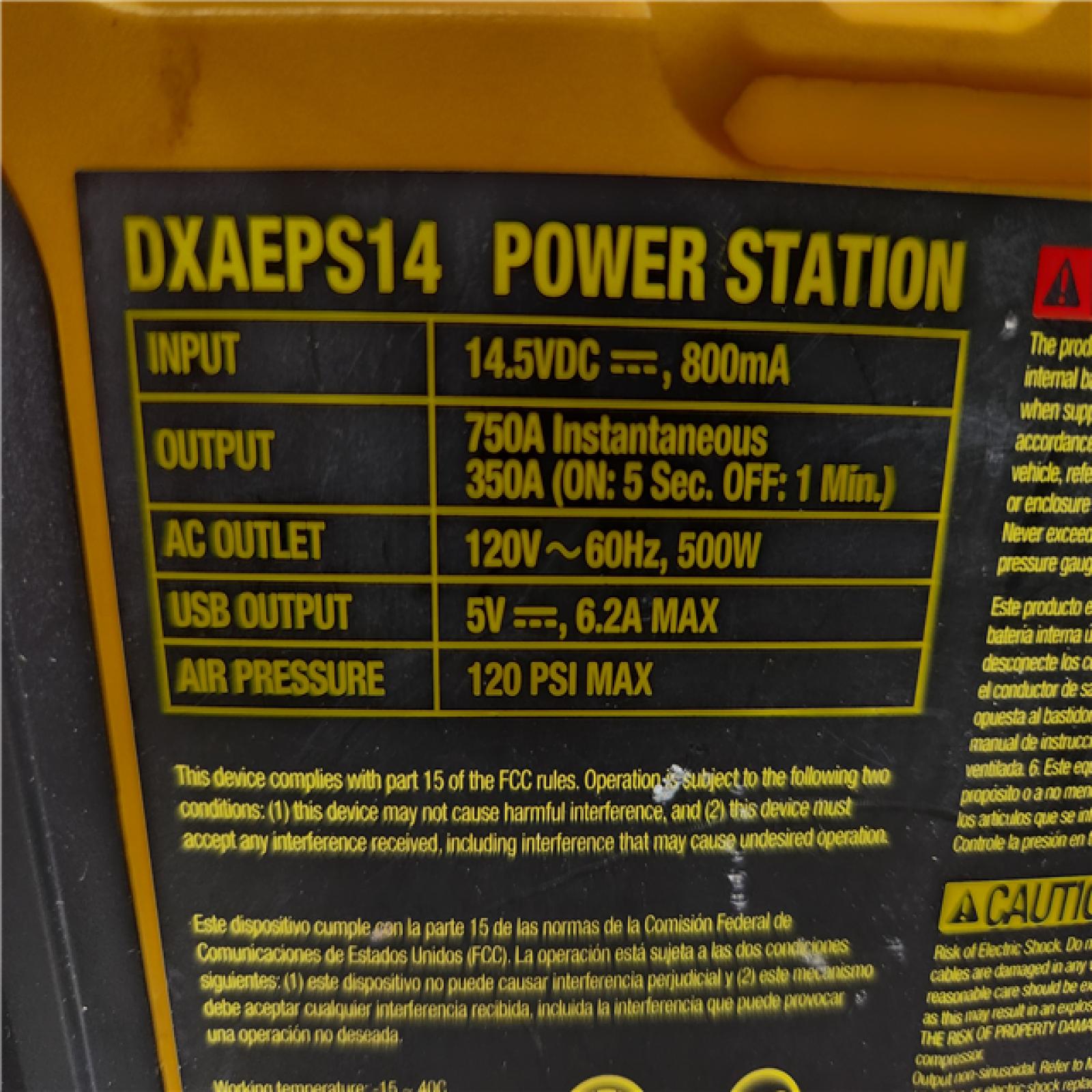 Phoenix Location DEWALT Portable Power 2000 Peak Amp Jump Starter w/Digital Compressor