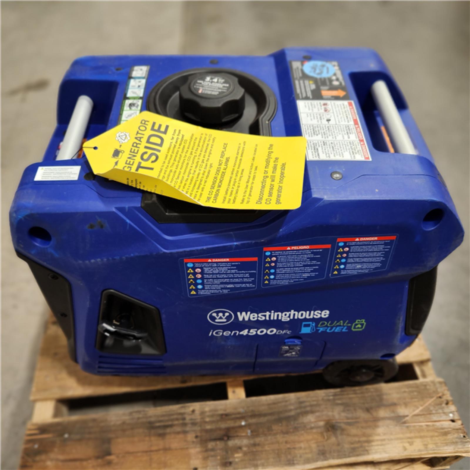 Dallas Location - As-Is Westinghouse 4,500-Watt Portable Inverter Generator