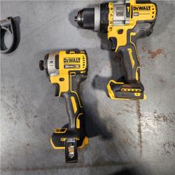 HOUSTON LOCATION - AS-IS DEWALT 20V MAX Cordless Brushless Hammer Drill/Driver 2 Tool Combo Kit with FLEXVOLT ADVANTAGE