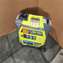 HOUSTON LOCATION - AS-IS RYOBI 2,300-Watt Recoil Start Bluetooth Super Quiet Gasoline Powered Digital Inverter Generator with CO Shutdown Sensor