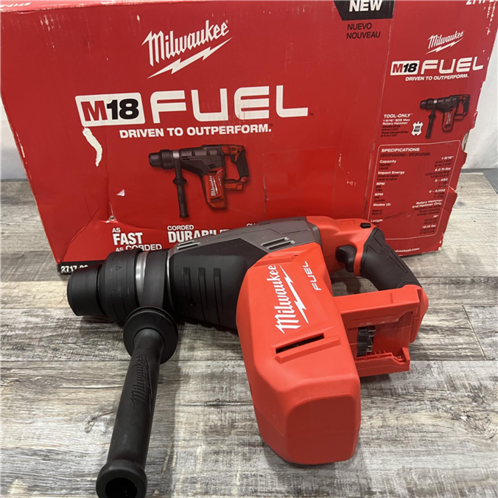 AS-IS MILWAUKEE M18 FUEL 18V Lithium-Ion Brushless Cordless 1-9/16 in. SDS-Max Rotary Hammer (Tool-Only)