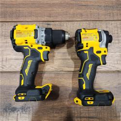 AS-IS 20V MAX XR Cordless Drill/Driver, ATOMIC Impact Driver 2 Tool Combo Kit, (2) 2.0Ah Batteries, Charger, and Bag