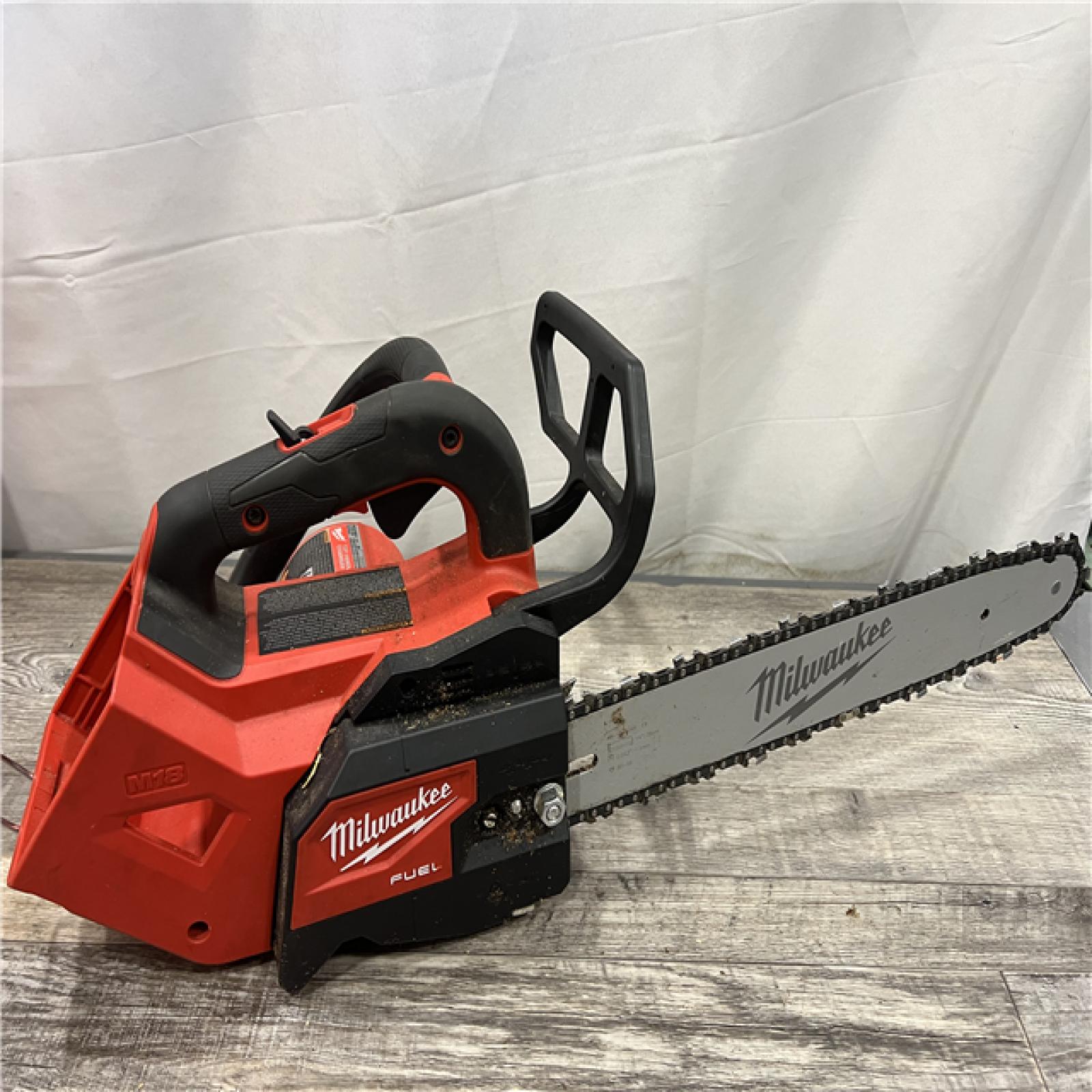 AS-IS Milwaukee Tool 2826-20T M18 FUEL 14  Top Handle 18-Volt Lithium-Ion Brushless Electric Cordless Chainsaw (Tool-Only)