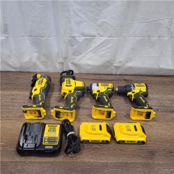 AS-IS DEWALT 20V MAX* XR 4-Tool Combo Kit