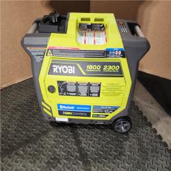 HOUSTON LOCATION - AS-IS RYOBI 2,300-Watt Recoil Start Bluetooth Super Quiet Gasoline Powered Digital Inverter Generator with CO Shutdown Sensor