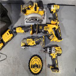 HOUSTON LOCATION - AS-IS DEWALT 20-Volt MAX Cordless Combo Kit (6-Tool) with (2) 20-Volt 5.0Ah Batteries & Charger