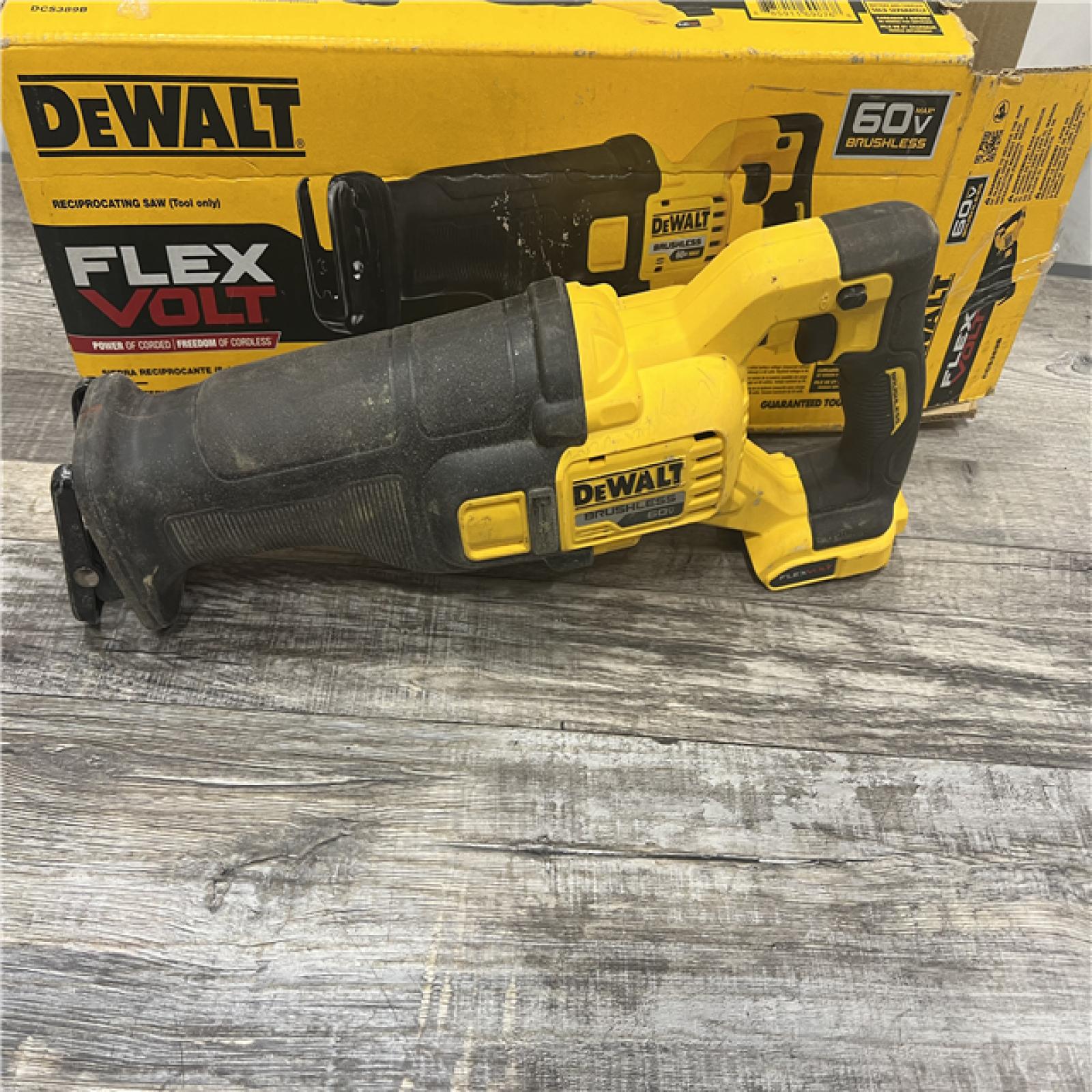 AS-IS DeWalt DCS389B FLEXVOLT 60V MAX Cordless Brushless Reciprocating Saw (Tool-Only)