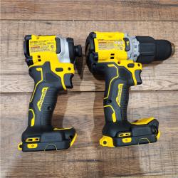 AS-IS 20V MAX XR Hammer Drill and ATOMIC Impact Driver 2 Tool Cordless Combo Kit with (2) 4.0Ah Batteries, Charger, and Bag