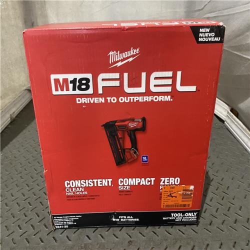 Houston location AS-IS Milwaukee 2841-20 18V Cordless Gen II 16 Gauge Angled Finish Nailer (Tool Only)