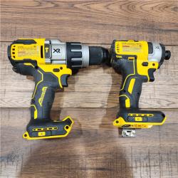 AS-IS 20V MAX Cordless Brushless Hammer Drill/Driver 2 Tool Combo Kit with FLEXVOLT ADVANTAGE