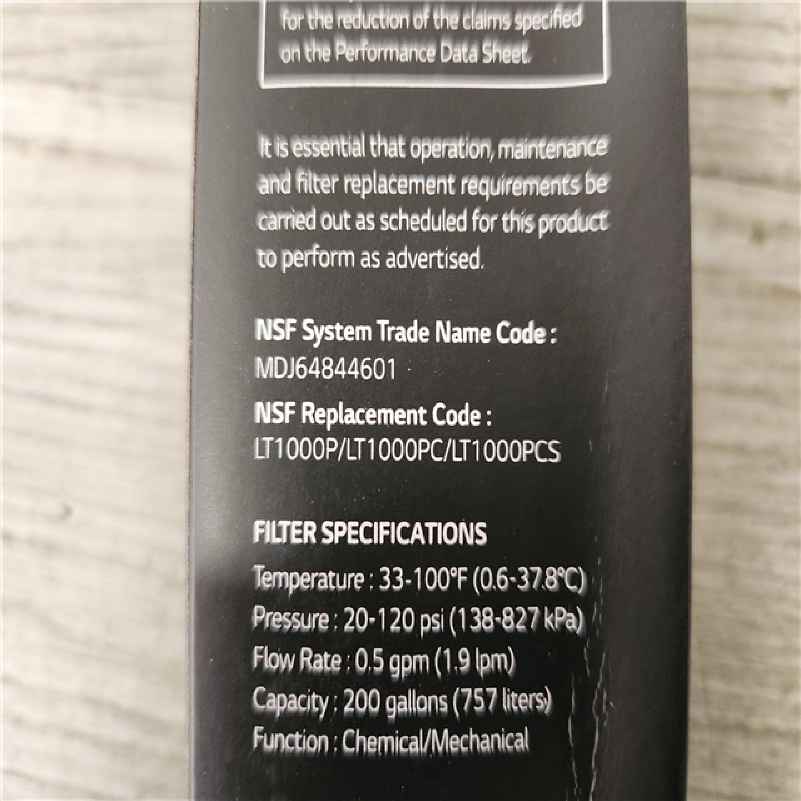 Phoenix Location NEW LG LT1000P3 - 6 Month / 200 Gallon Capacity Replacement Refrigerator Water Filter 3-Pack (NSF42, NSF53, and NSF401*)