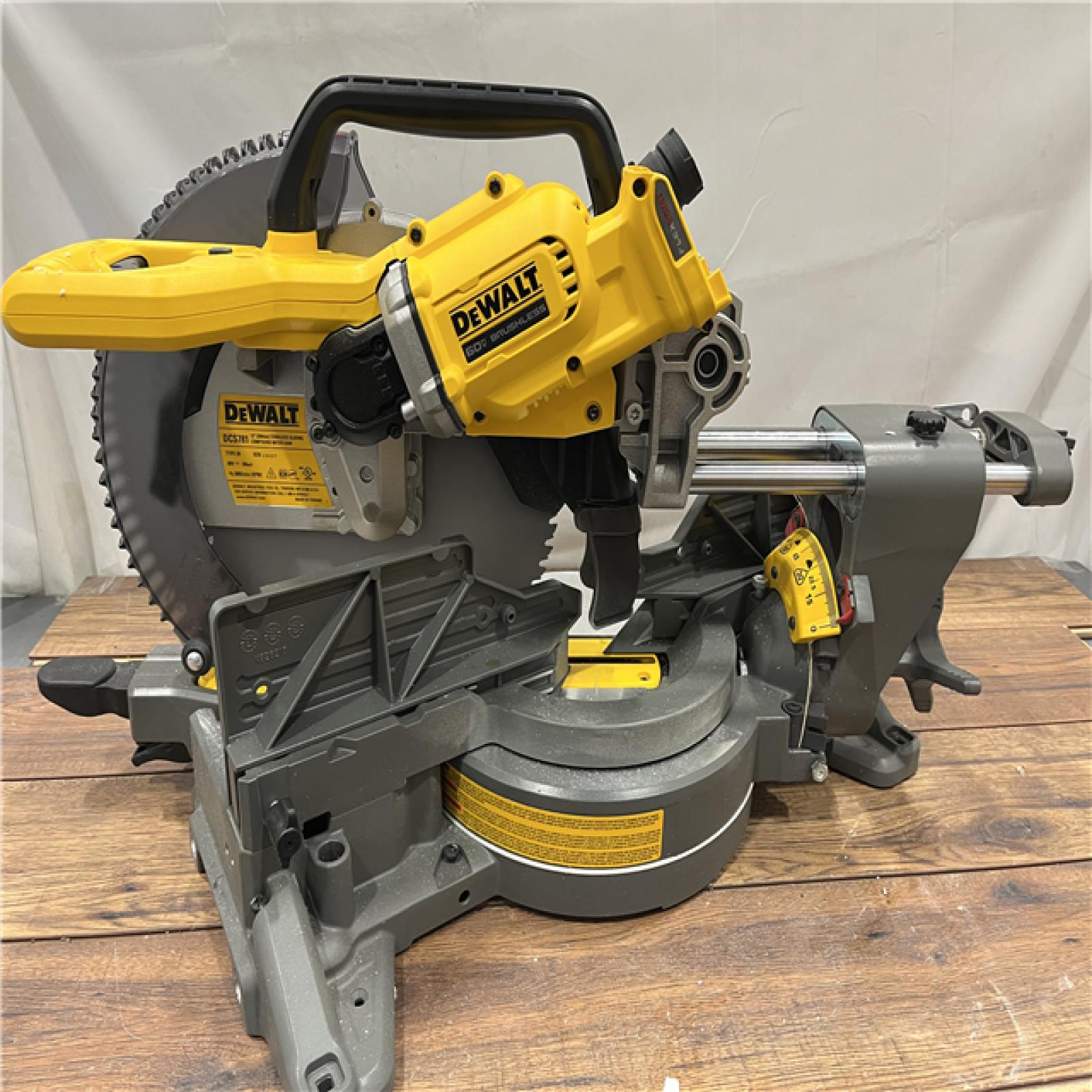 AS IS DEWALT 60V Lithium-Ion 12 in. Cordless Sliding Miter Saw (Tool Only)