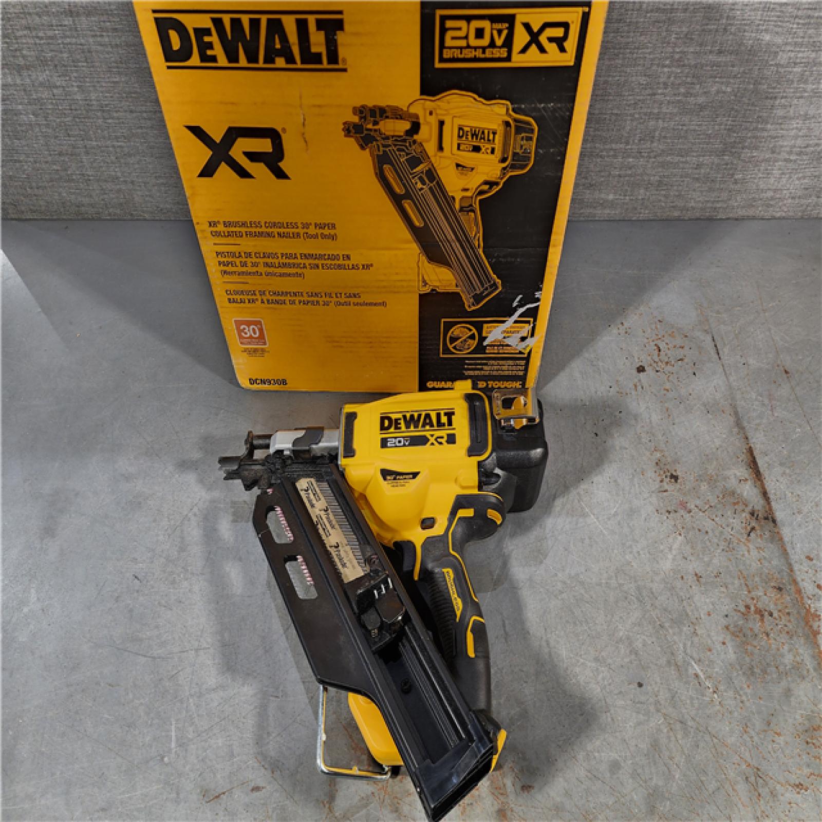 HOUSTON LOCATION - AS-IS DEWALT 20-Volt 30Â° Cordless Framing Nailer (Tool-Only)