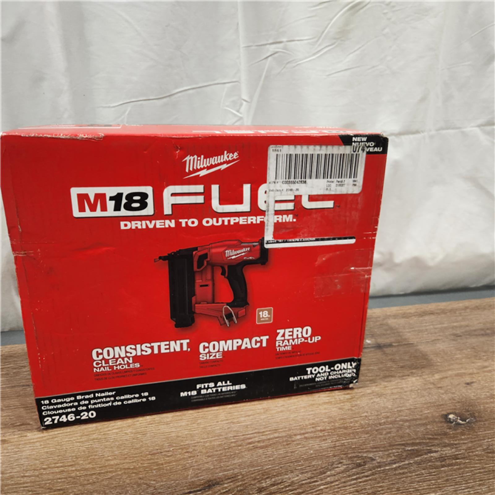 AS-IS Milwaukee M18 FUEL 18 Gauge Brad Nailer