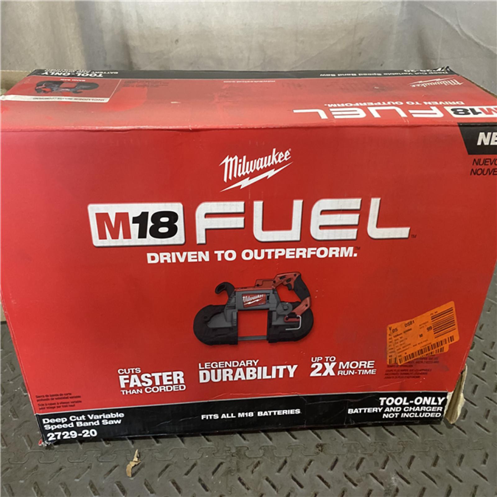 Houston location AS-IS Milwaukee 2729-20 - M18 Fuel 18V Cordless Brushless Band Saw Bare Tool