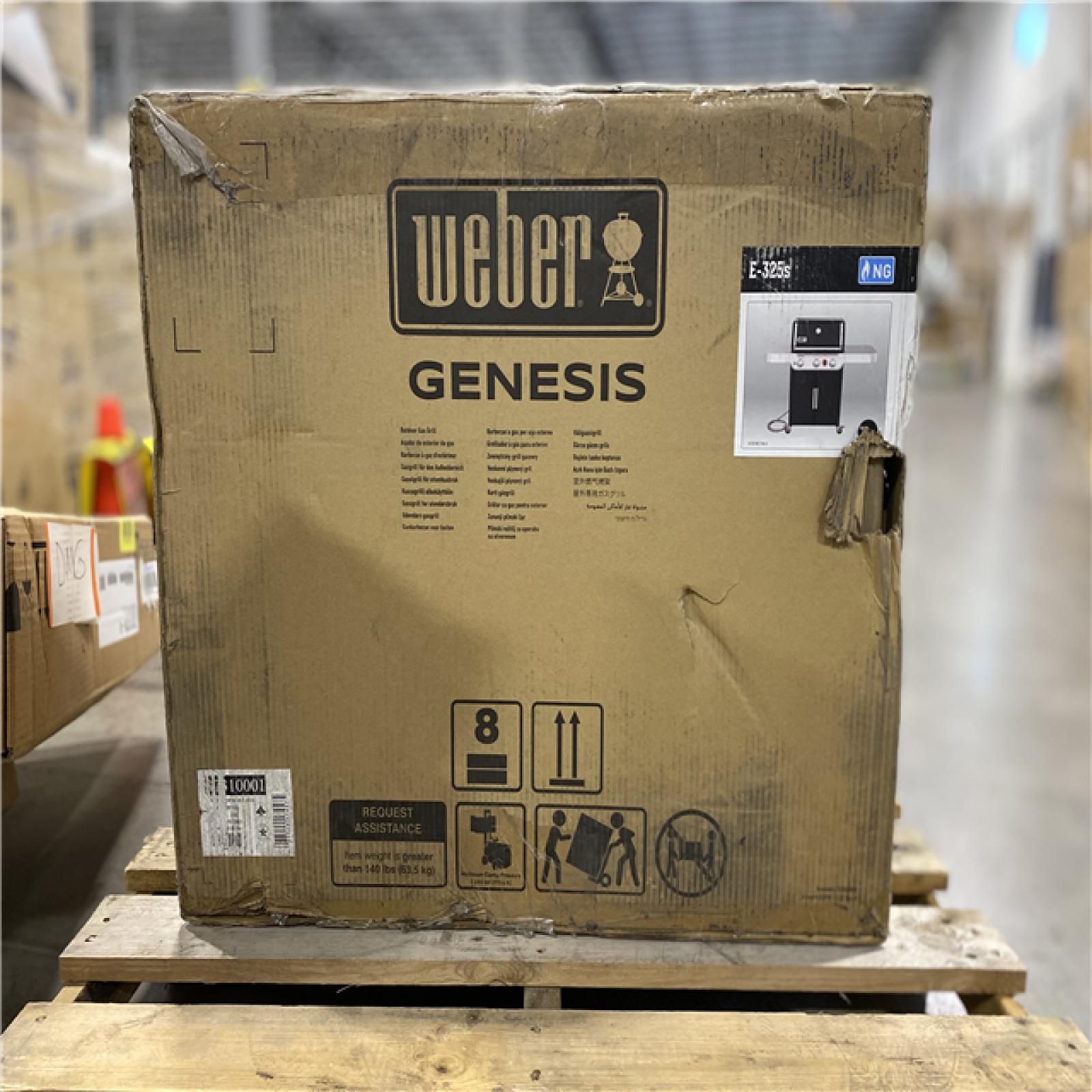 DALLAS LOCATION - Weber Genesis E-325s 3-Burner Natural Gas Grill in Black with Built-In Thermometer