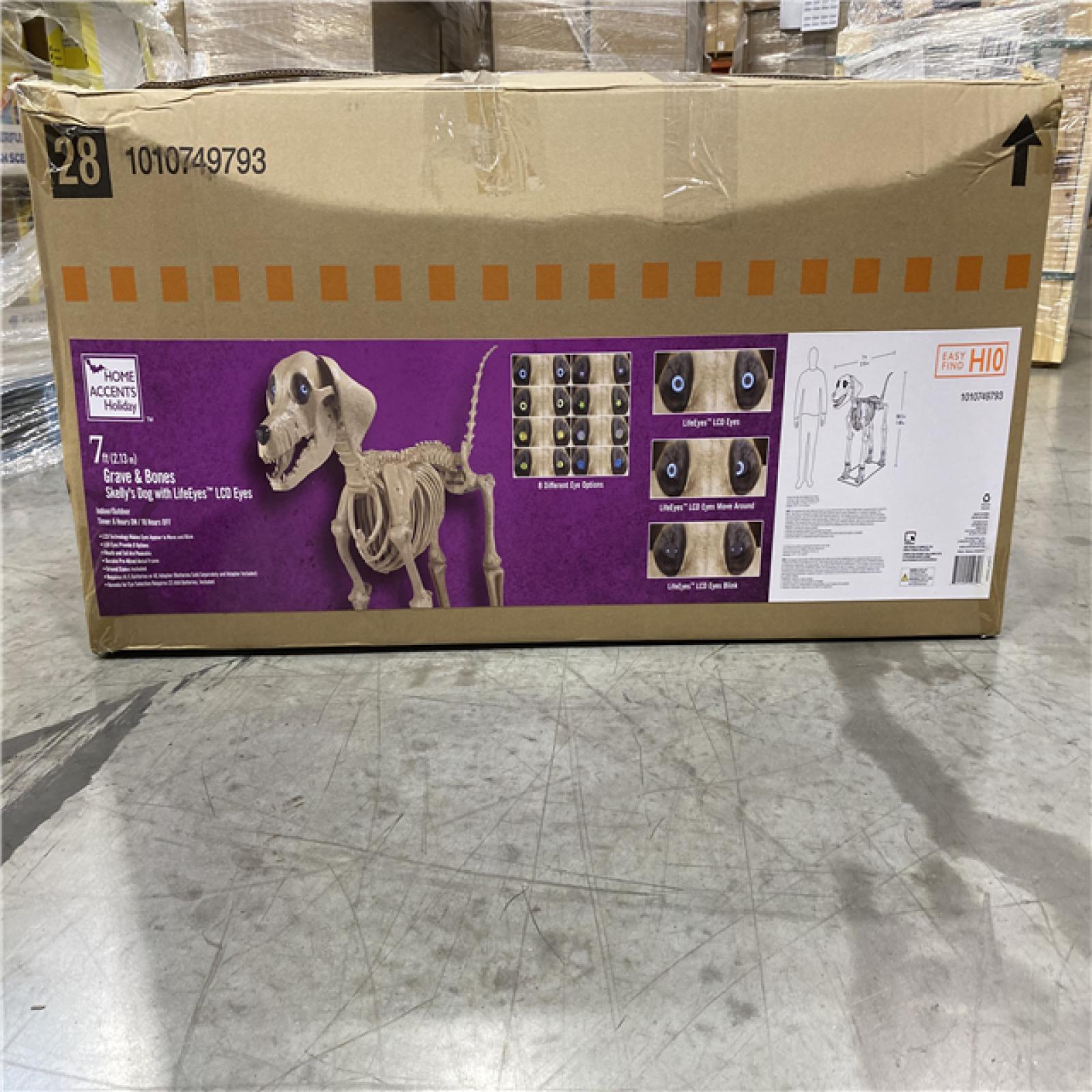 DALLAS LOCATION - Home Accents Holiday 7 ft. Skelly's Dog