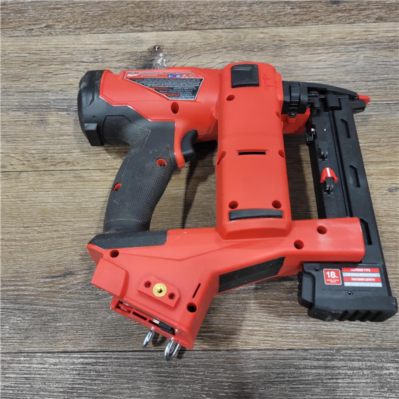 AS-IS M18 FUEL 18-Volt Lithium-Ion Brushless Cordless 18-Gauge 1/4 in. Narrow Crown Stapler (Tool-Only)