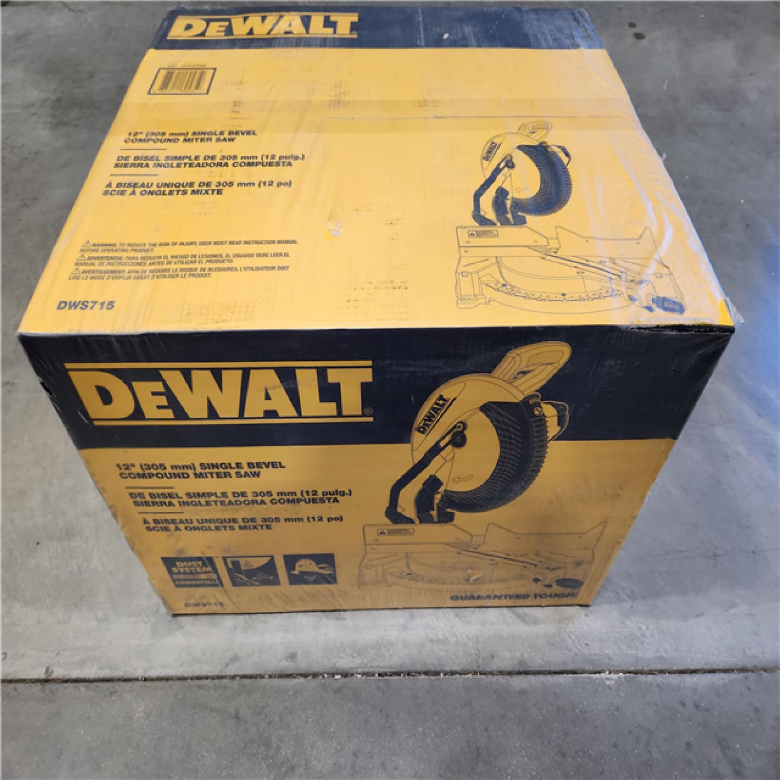 NEW! DeWalt 15 Amps 12 in. Corded Single Bevel Compound Miter Saw