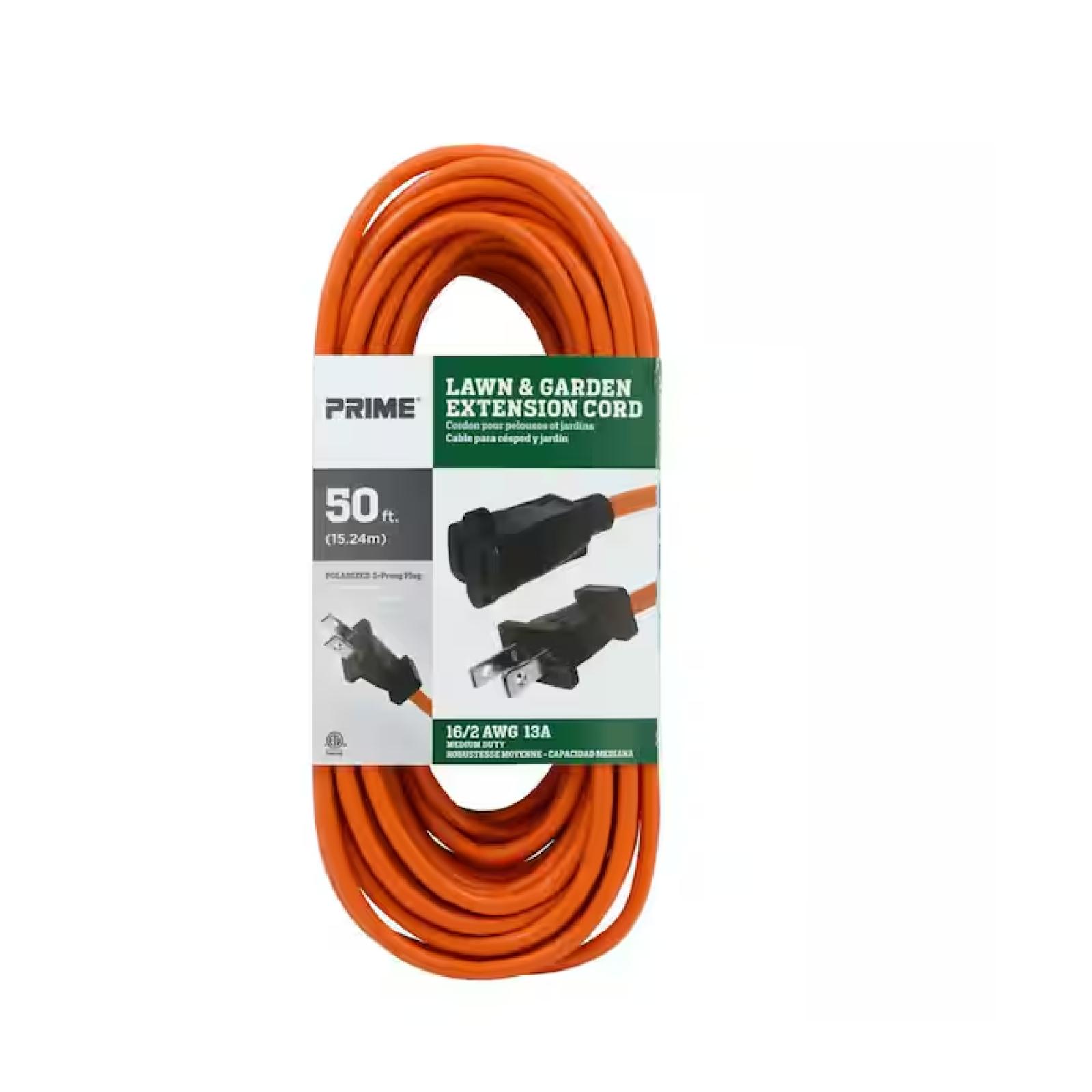 DALLAS LOCATION - PRIME 50 ft. 16/2 SJTW Orange Extension Cord- (144 UNITS)