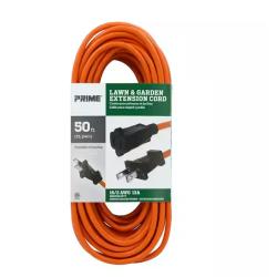 DALLAS LOCATION - PRIME 50 ft. 16/2 SJTW Orange Extension Cord- (144 UNITS)