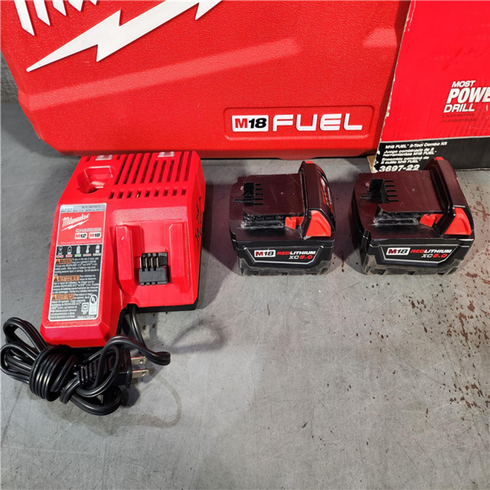 HOUSTON LOCATION - AS-IS M18 FUEL 18V Lithium-Ion Brushless Cordless Hammer Drill and Impact Driver Combo Kit (2-Tool) with 2 Batteries