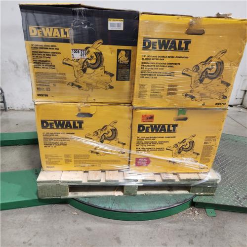 Dallas Location - As-Is DEWALT 12 in. Double-Bevel Sliding Compound Miter Saw (Lot Of 4)