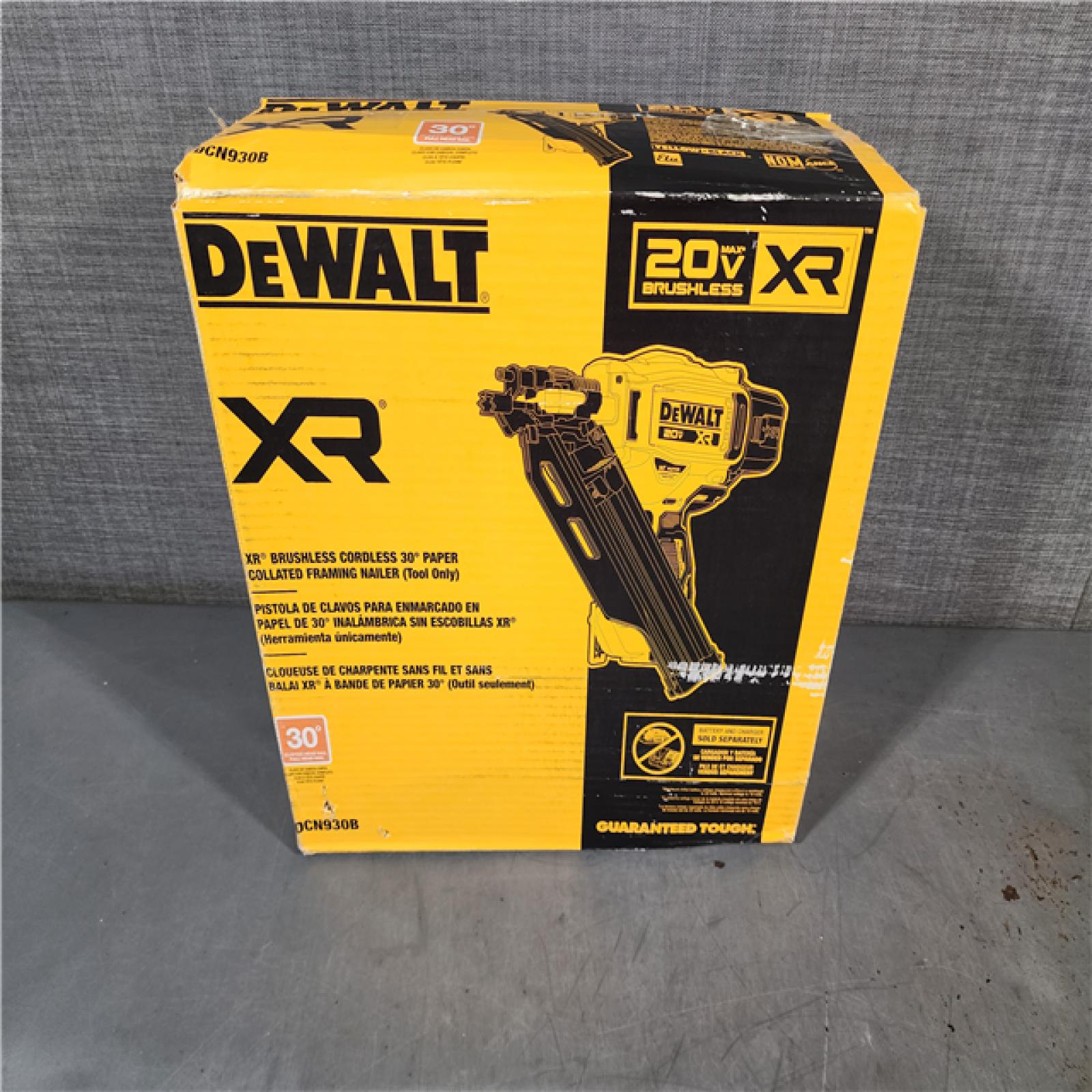 HOUSTON LOCATION - AS-IS DEWALT 20-Volt 30Â° Cordless Framing Nailer (Tool-Only)