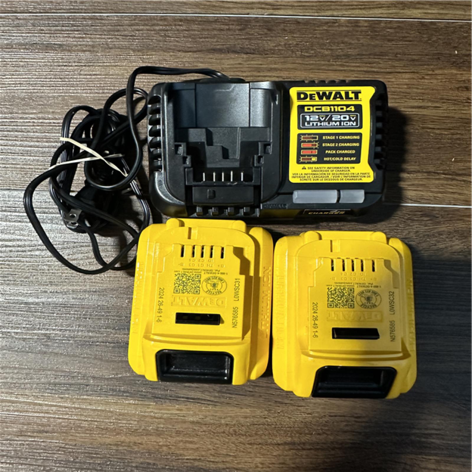 California AS-IS DeWalt 4-Tool Combo Kit, includes (2) Batteries, Charger and Bag