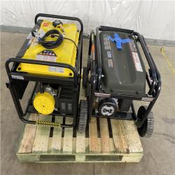 Houston Location - AS-IS Ryobi EasyStart Generator 6,500 Running Watts 8,125 Starting Watts Generator  AND Champion Dual Fuel 7,850 Starting Watts 6,250 Running Watts Generator