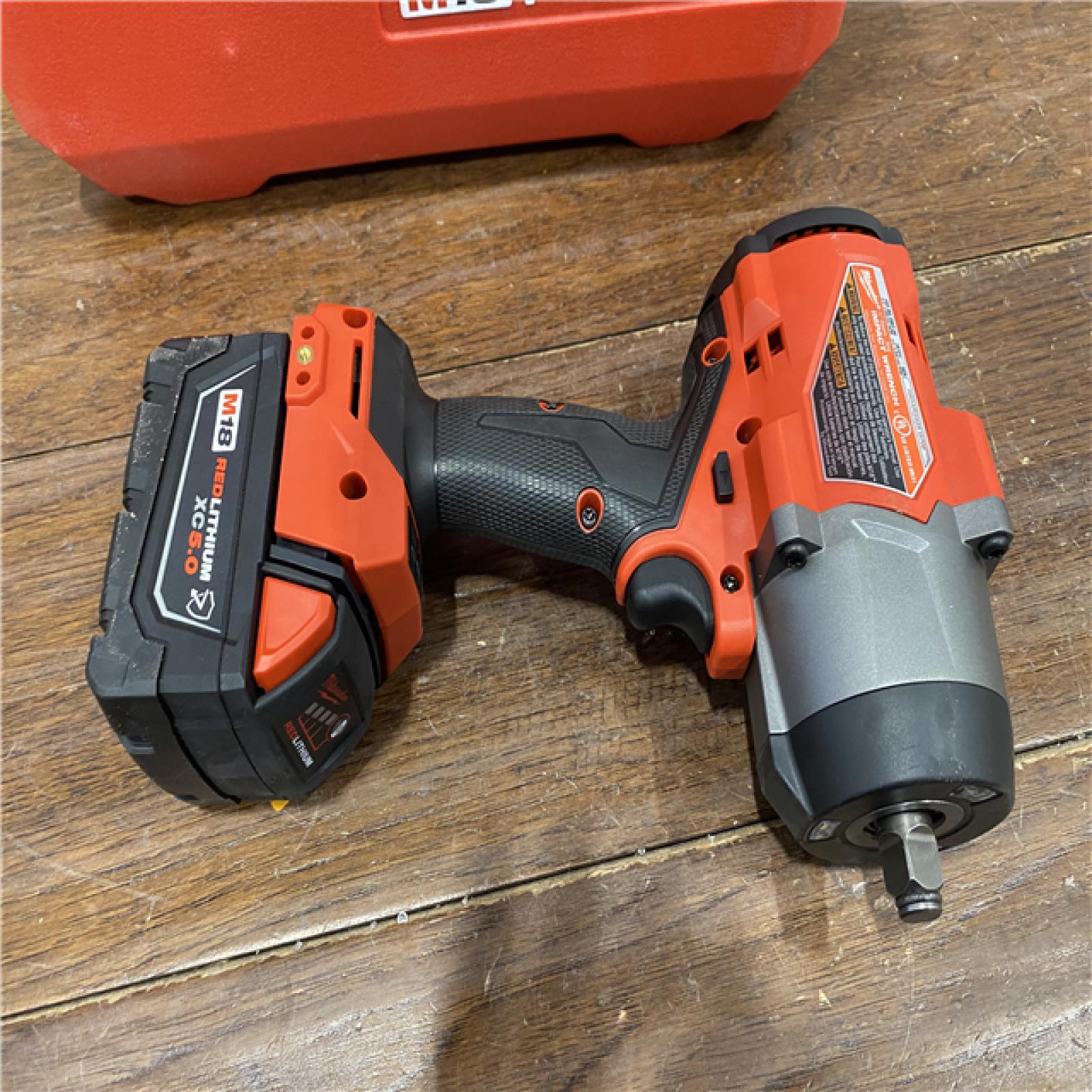 AS-ISMilwaukee M18 FUEL 1/2 in. Cordless Brushless High Torque Impact Wrench Kit (Battery & Charger)