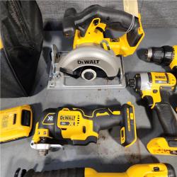 HOUSTON LOCATION - AS-IS (APPPEARS LIKE NEW) DEWALT  20V MAX Lithium-Ion Brushless Cordless 5-Tool Combo Kit 4.0