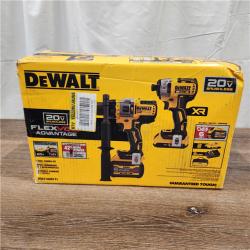 AS-IS 20V MAX Cordless Brushless Hammer Drill/Driver 2 Tool Combo Kit with FLEXVOLT ADVANTAGE