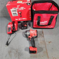 HOUSTON LOCATION - AS-IS (APPEARS LIKE NEW) Milwaukee M18 1/2 in. Cordless Brushless High Torque Impact Wrench Kit (Battery & Charger)