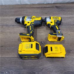 AS-IS 20V MAX Cordless Brushless Hammer Drill/Driver 2 Tool Combo Kit with FLEXVOLT ADVANTAGE