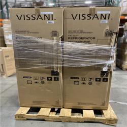 DALLAS LOCATION - Vissani 10.1 cu. ft. Top Freezer Refrigerator in Stainless Steel PALLET - (2 UNITS)