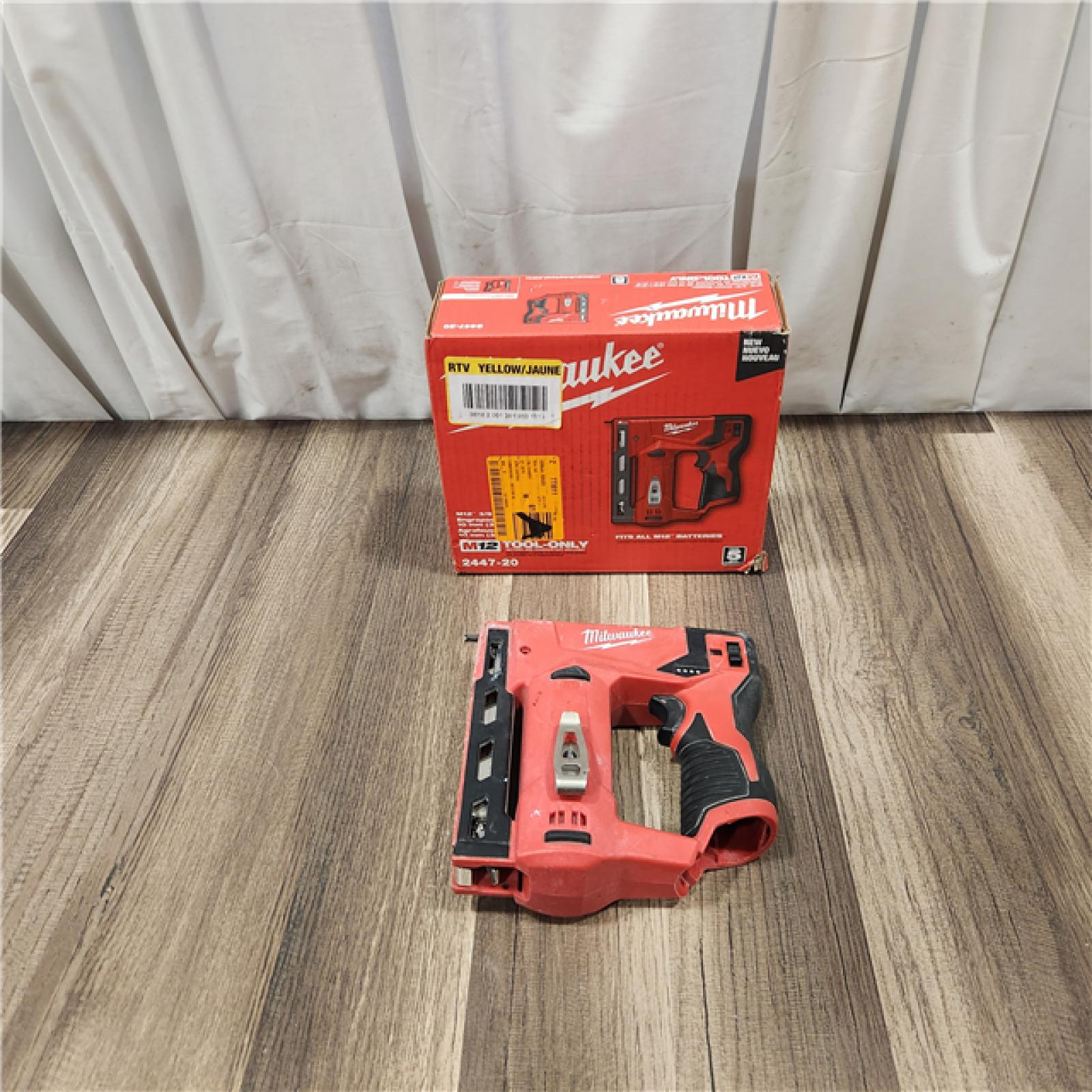 AS IS Milwaukee M12 3/8  Crown Stapler (Tool Only)