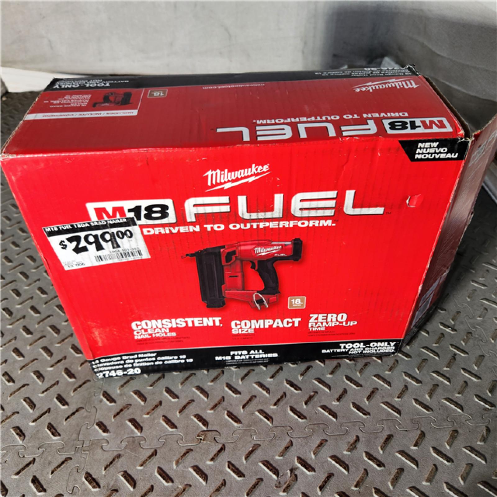 Houston location- AS-IS MILUWAKEE M18 FUEL 18-Volt Lithium-Ion Brushless Cordless Gen II 18-Gauge Brad Nailer (Tool-Only)