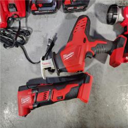 HOUSTON LOCATION - AS-IS (APPEARS LIKE NEW) M18 18V Lithium-Ion Cordless Combo Kit (5-Tool) with (2) Batteries, Charger and Tool Bag