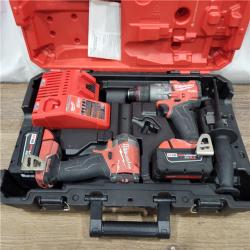 AS-IS M18 FUEL 18V Lithium-Ion Brushless Cordless Hammer Drill and Impact Driver Combo Kit (2-Tool) with 2 Batteries